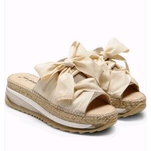 178$ Free People Chapmin Sport Platform Sandal (Women) Size EU 38 US 8 Ivory